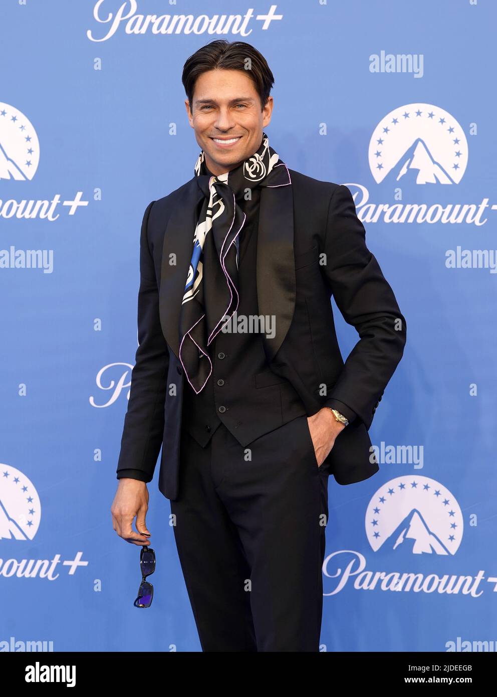 Joey Essex nimmt an der Paramount+ UK Launch-Veranstaltung in Outernet London Teil. Bilddatum: Montag, 20. Juni 2022. Stockfoto