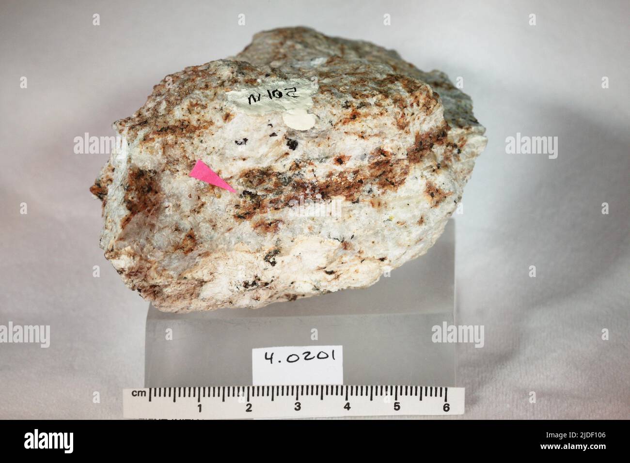 Fresnoit. Mineralien. Nordamerika; USA; Kalifornien; Fresno County; Big Creek; Esquire Mine Nr. 1 Stockfoto