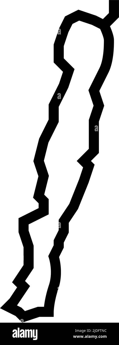 Abbildung des Symbols der macquarie-Insellinie Stock Vektor
