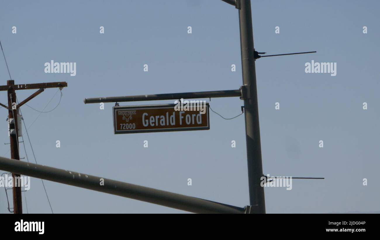 Palm Springs, California, USA 11.. Juni 2022 Ein allgemeiner Blick auf die Atmosphäre des Gerald Ford Drive am 11. Juni 2022 in Palm Springs, Kalifornien, USA. Foto von Barry King/Alamy Stockfoto Stockfoto