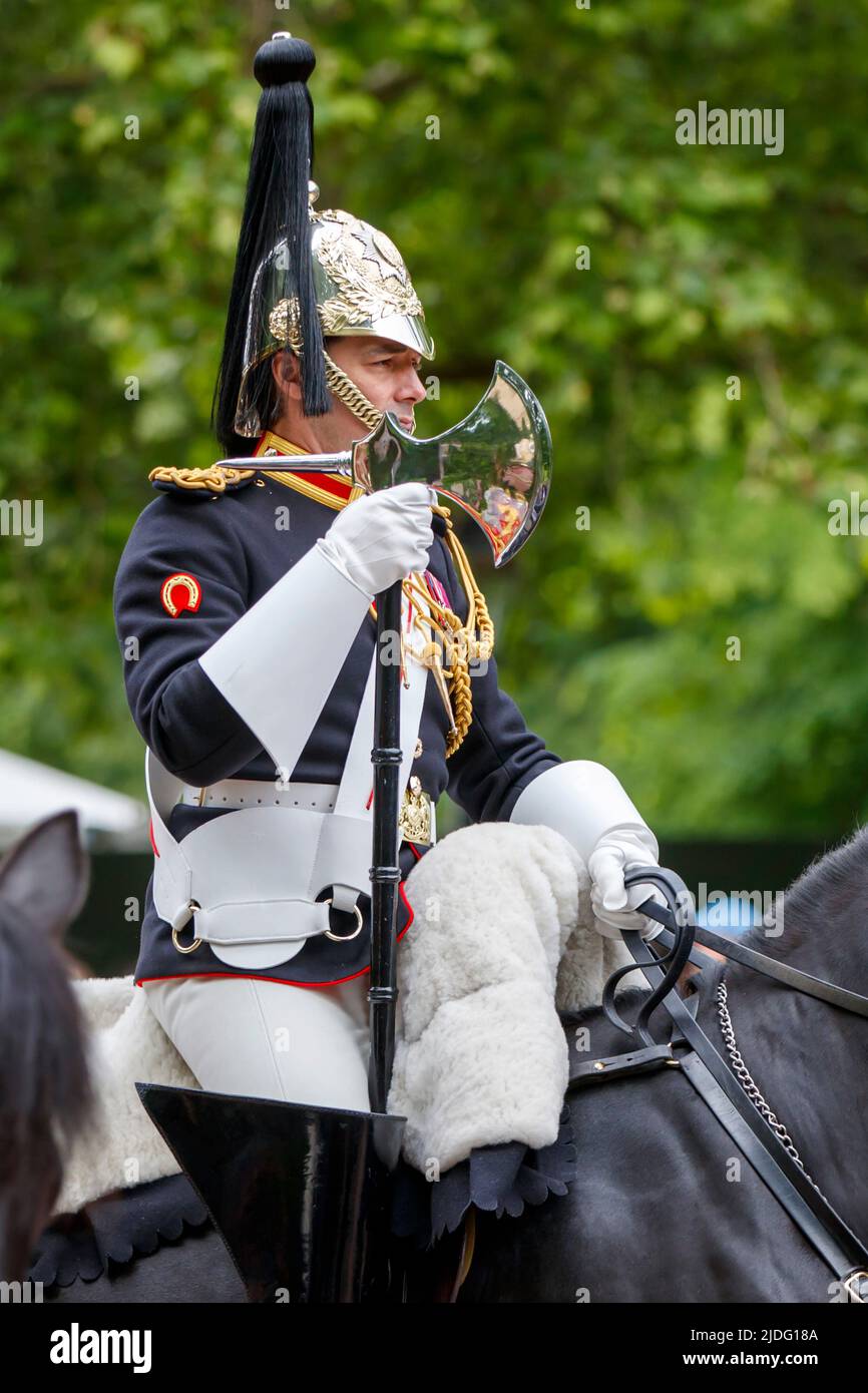 Rettungsschwimmer bei den Trooping the Color Probesals, The Mall, London England, Vereinigtes KönigreichSamstag, 21. Mai, 2022. Stockfoto