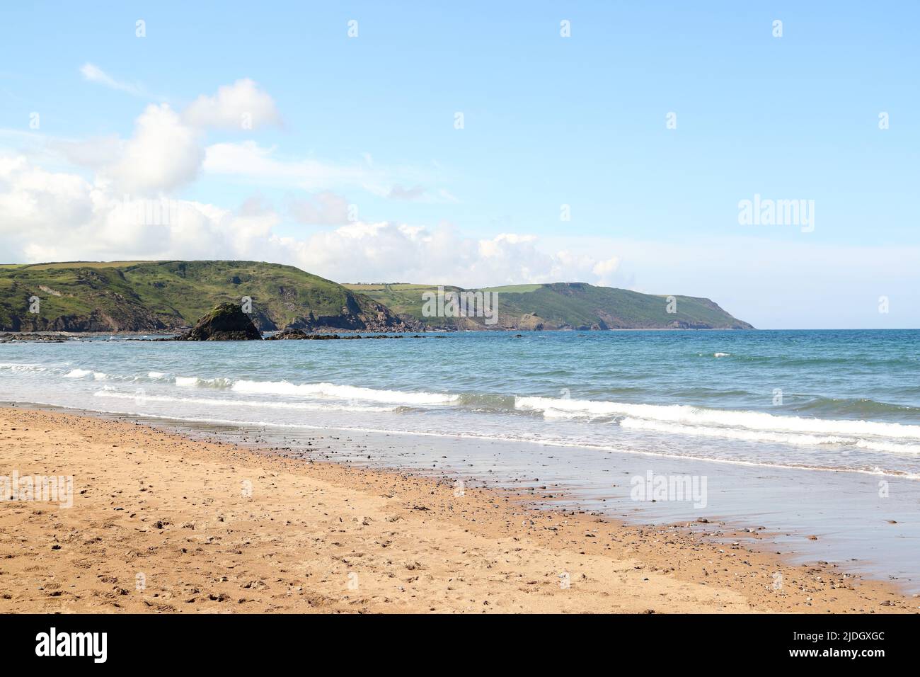 Welcombe Mund Strand, Devon, UK Stockfoto