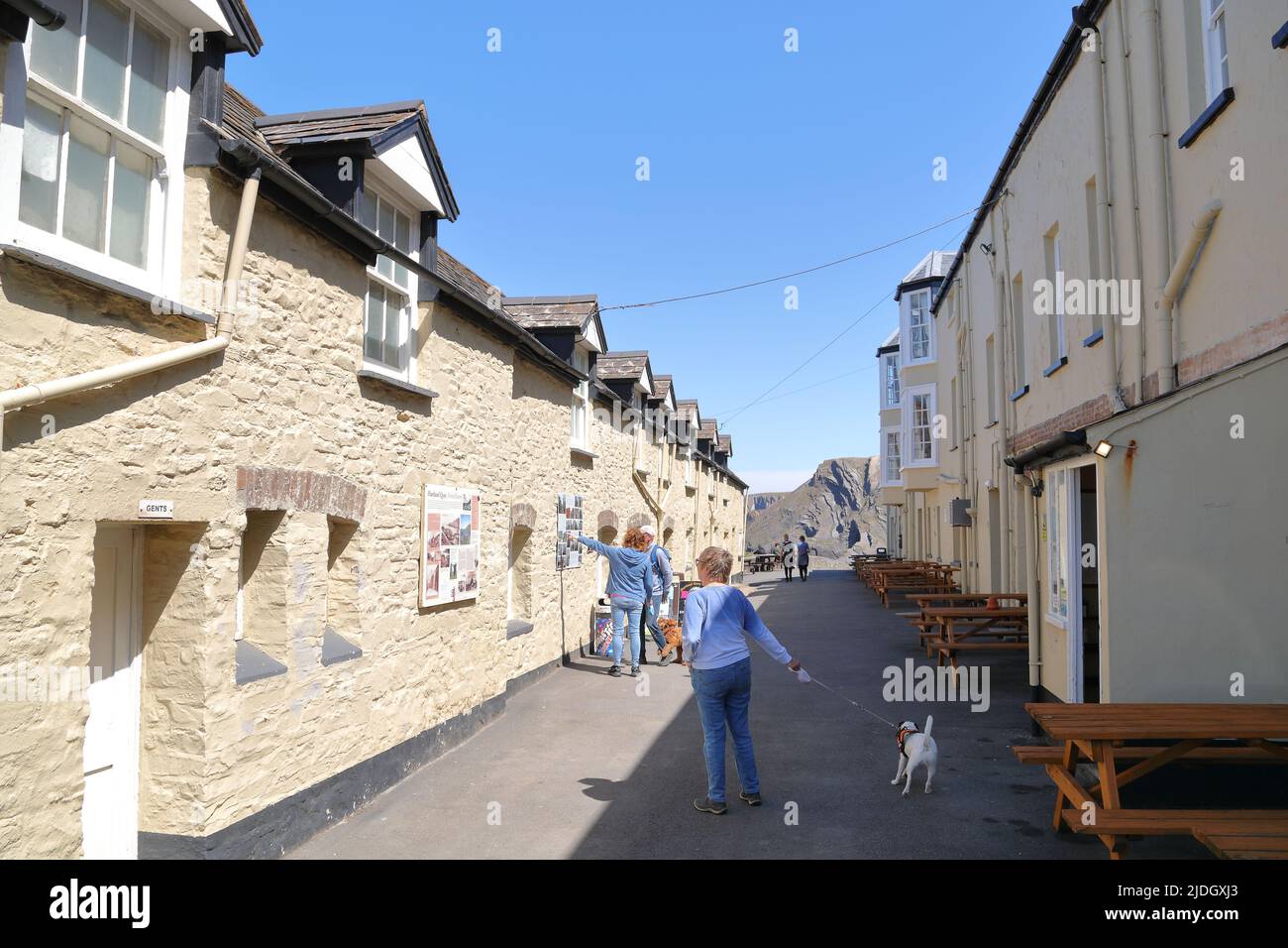 The Hartland Quay Hotel, Hartland, Bideford, Großbritannien Stockfoto