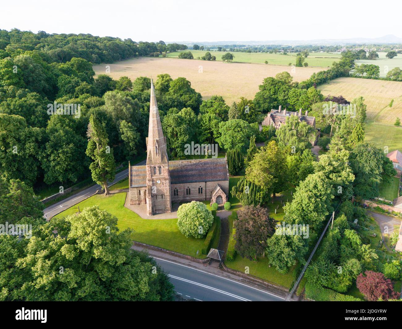 St. Michael's und All Angels, Chetwynd, Newport, Shropshire Stockfoto