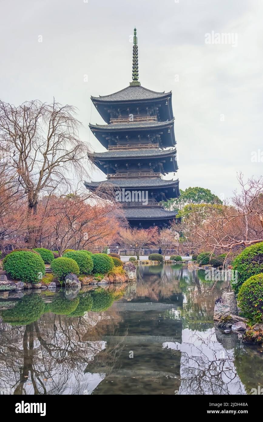 To-Ji Tempel in Kyoto Stadt Stockfoto