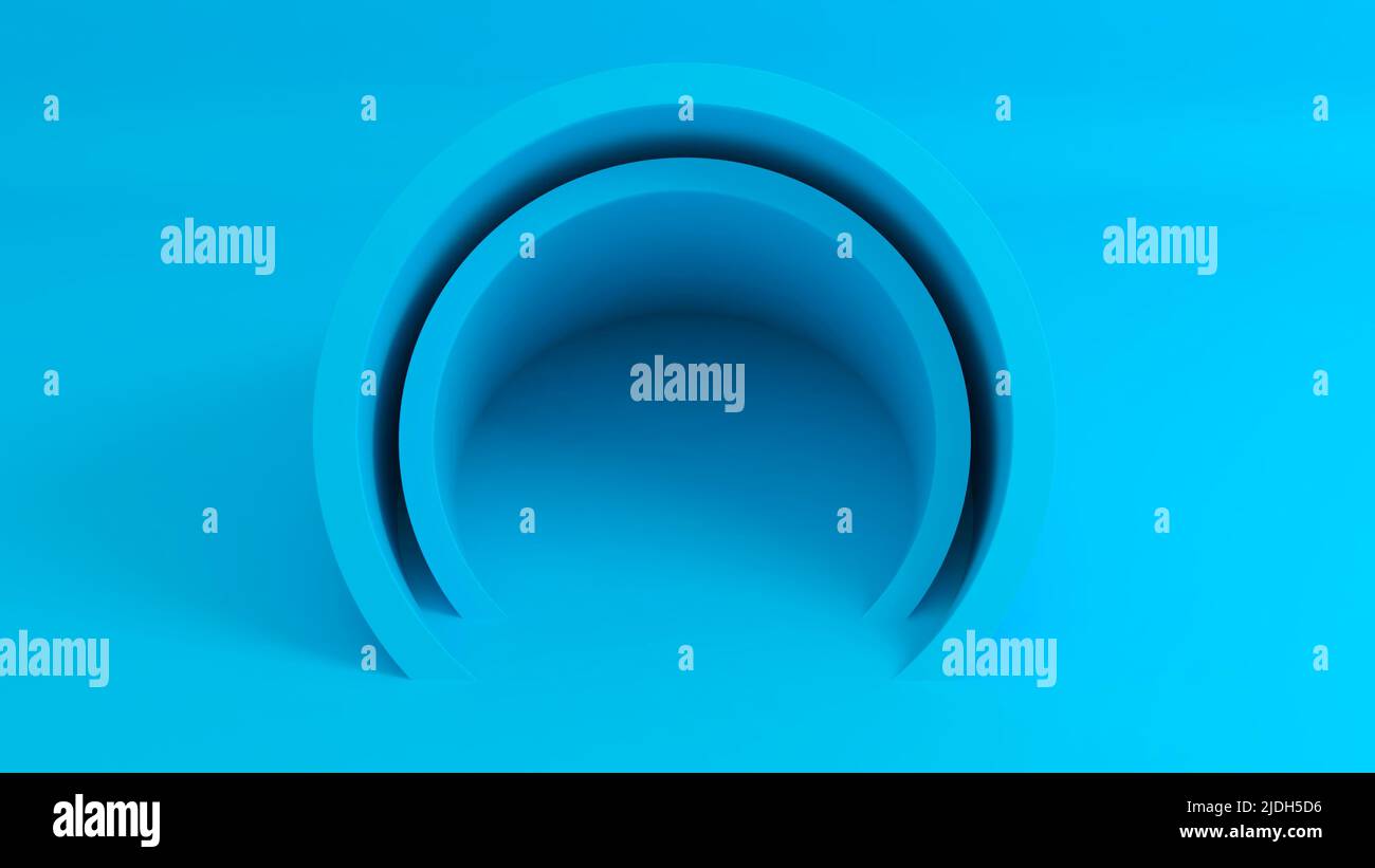Abstrakte Röhrenform 3D Hintergrund. 3D Abbildung Stockfoto