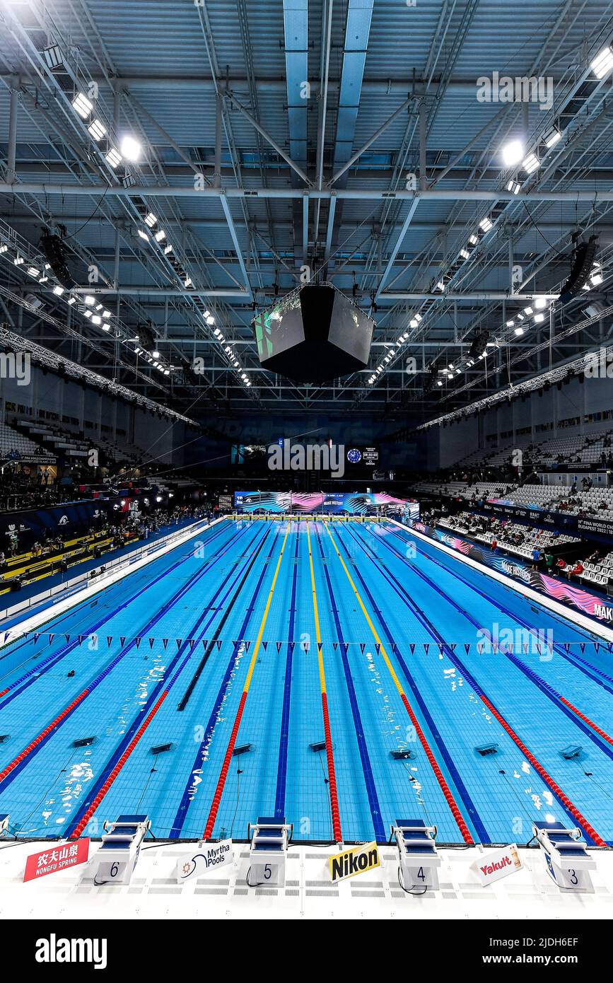 Budapest, Ungarn. 21.. Juni 2022. Spielstätten, Duna Arena50m Rückenschwimmen Frauen heizt Schwimmen FINA 19. World Championships Budapest 2022 Budapest, Duna Arena 21/06/22 Foto Andrea Staccioli/Deepbluemedia/Insidefoto Kredit: Insidefoto srl/Alamy Live News Stockfoto