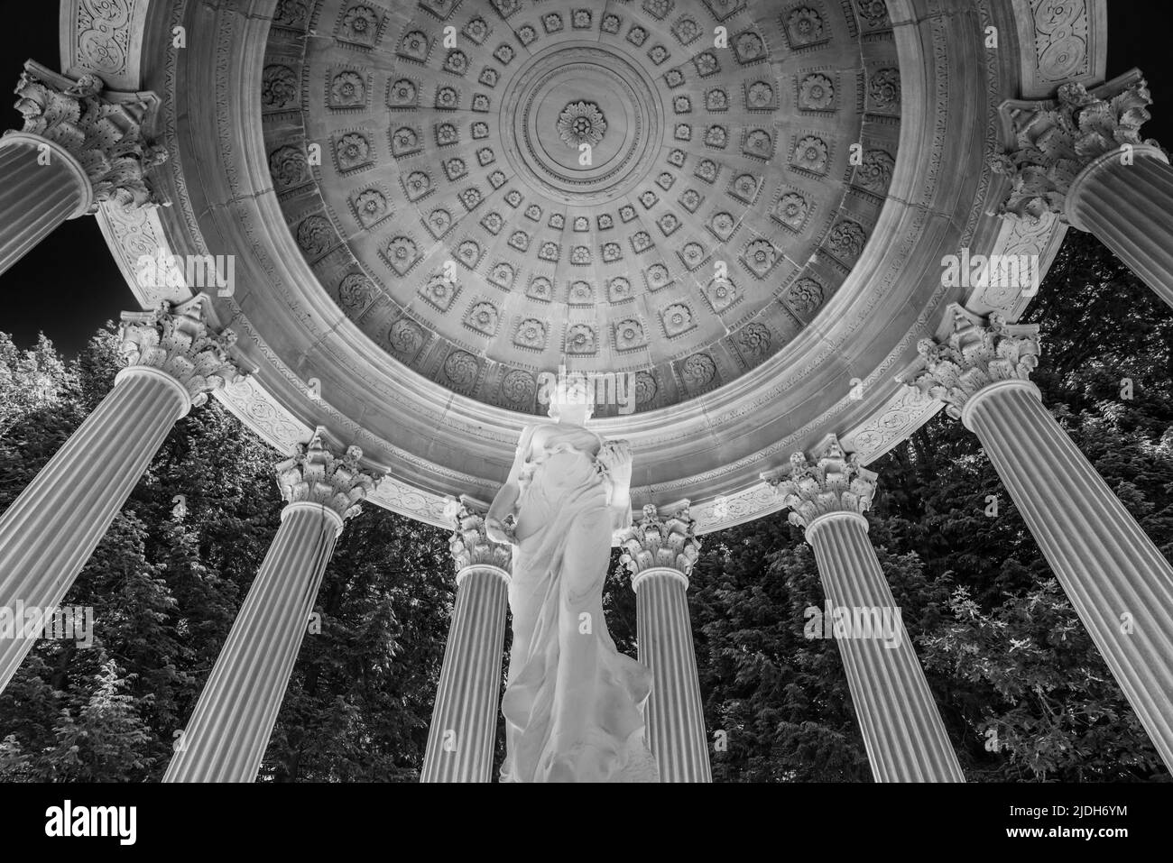 Satterwhite Memorial Temple auf dem Cave Hill Cemetery - Louisville - Kentucky Stockfoto