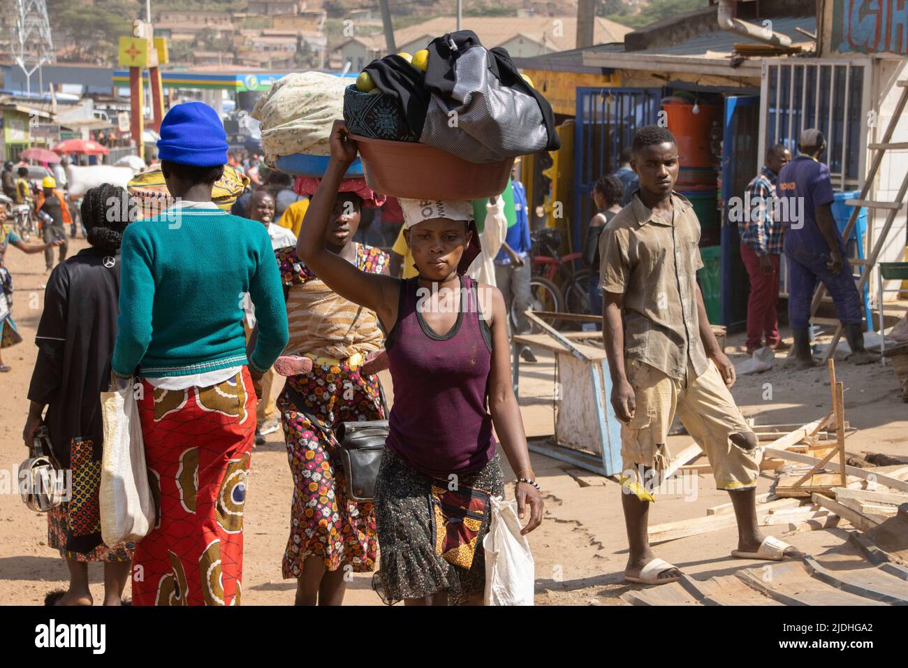 Ruanda, die Republik Ruanda, Binnenland im Großen Grabental Zentralafrikas. Stockfoto