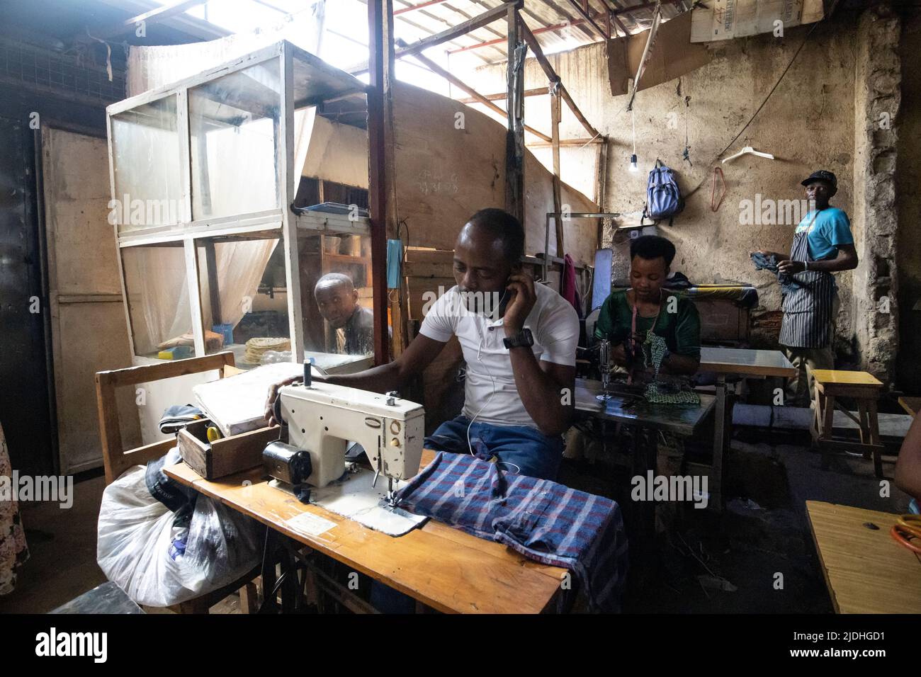 Ruanda, die Republik Ruanda, Binnenland im Großen Grabental Zentralafrikas. Stockfoto