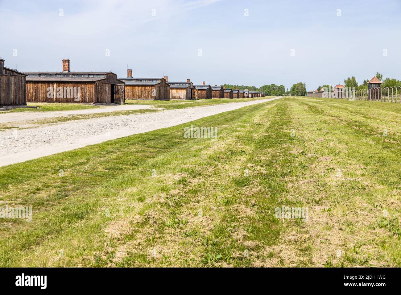 KZ Auschwitz-Birkenau. Holocaust-Mahnmal. Oswiecim, Polen, 16. Mai 2022 Stockfoto