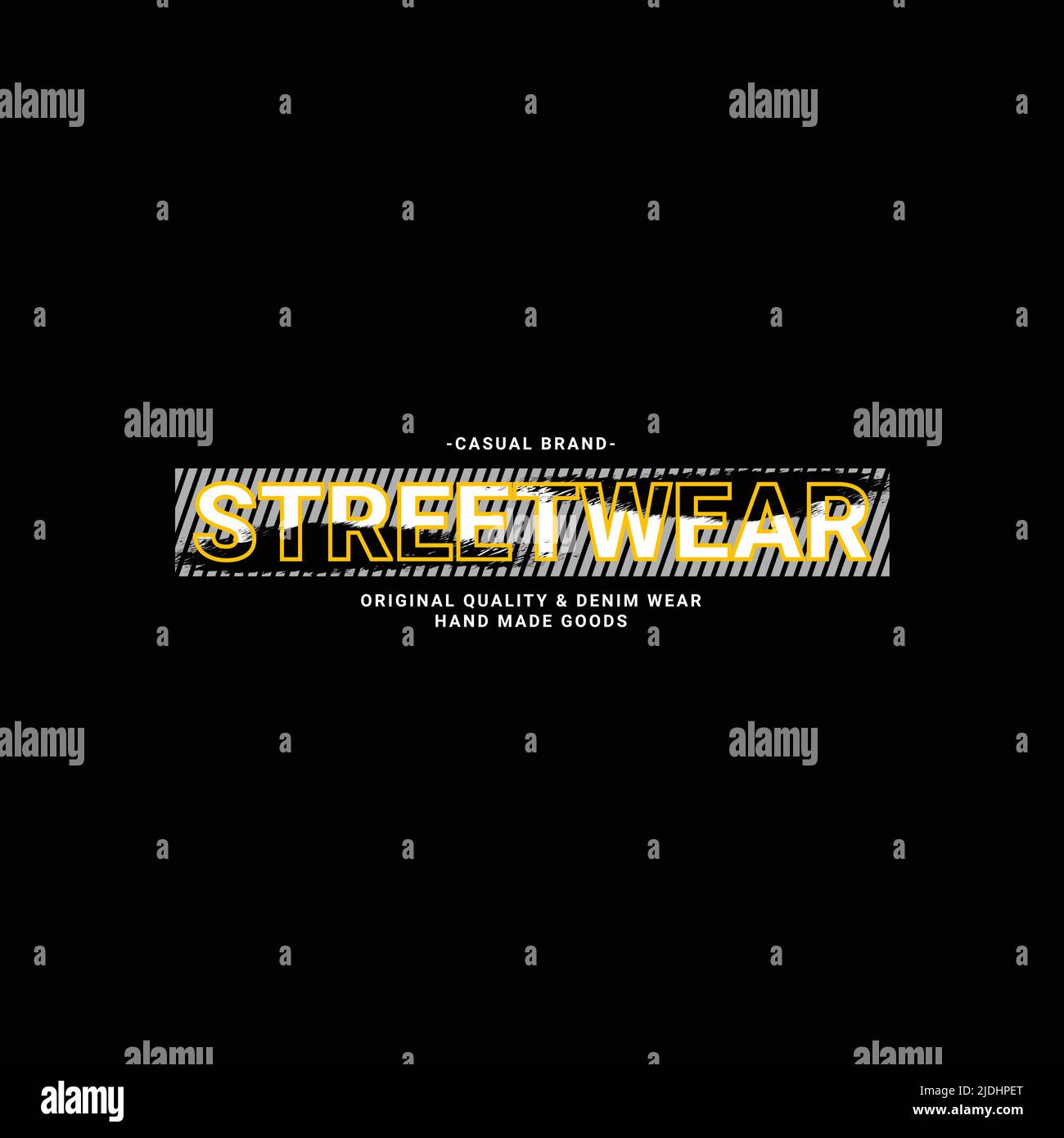 Streetwear T-Shirt Design, geeignet für Siebdruck, Jacken und andere Stock Vektor