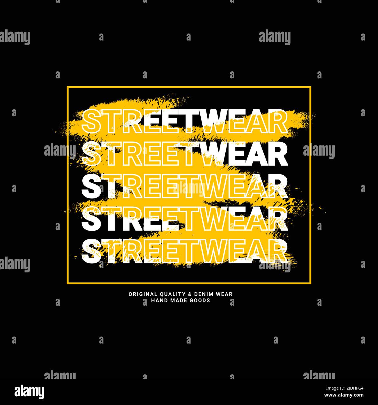 Streetwear T-Shirt Design, geeignet für Siebdruck, Jacken und andere Stock Vektor