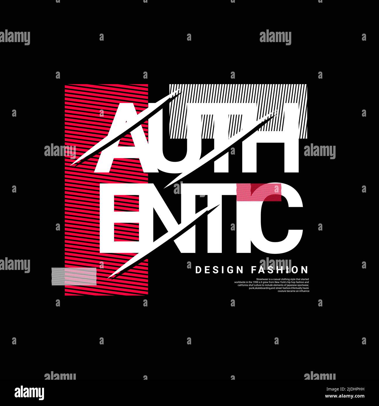 Authentisches Schreibdesign, geeignet für Siebdruck-T-Shirts, Kleidung, Bekleidung, Jacken und andere Stock Vektor