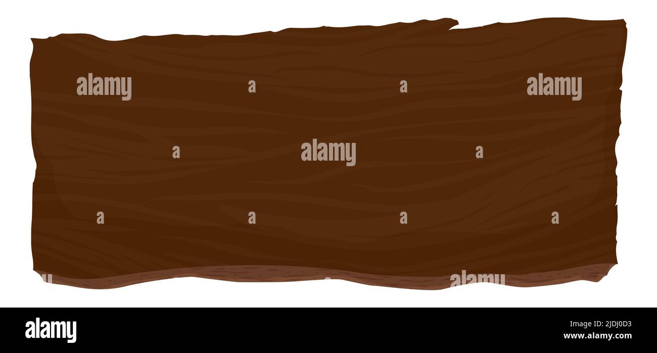 Ansicht einer Holzschablone. Design im Cartoon-Stil, isoliert auf weißem Hintergrund. Stock Vektor