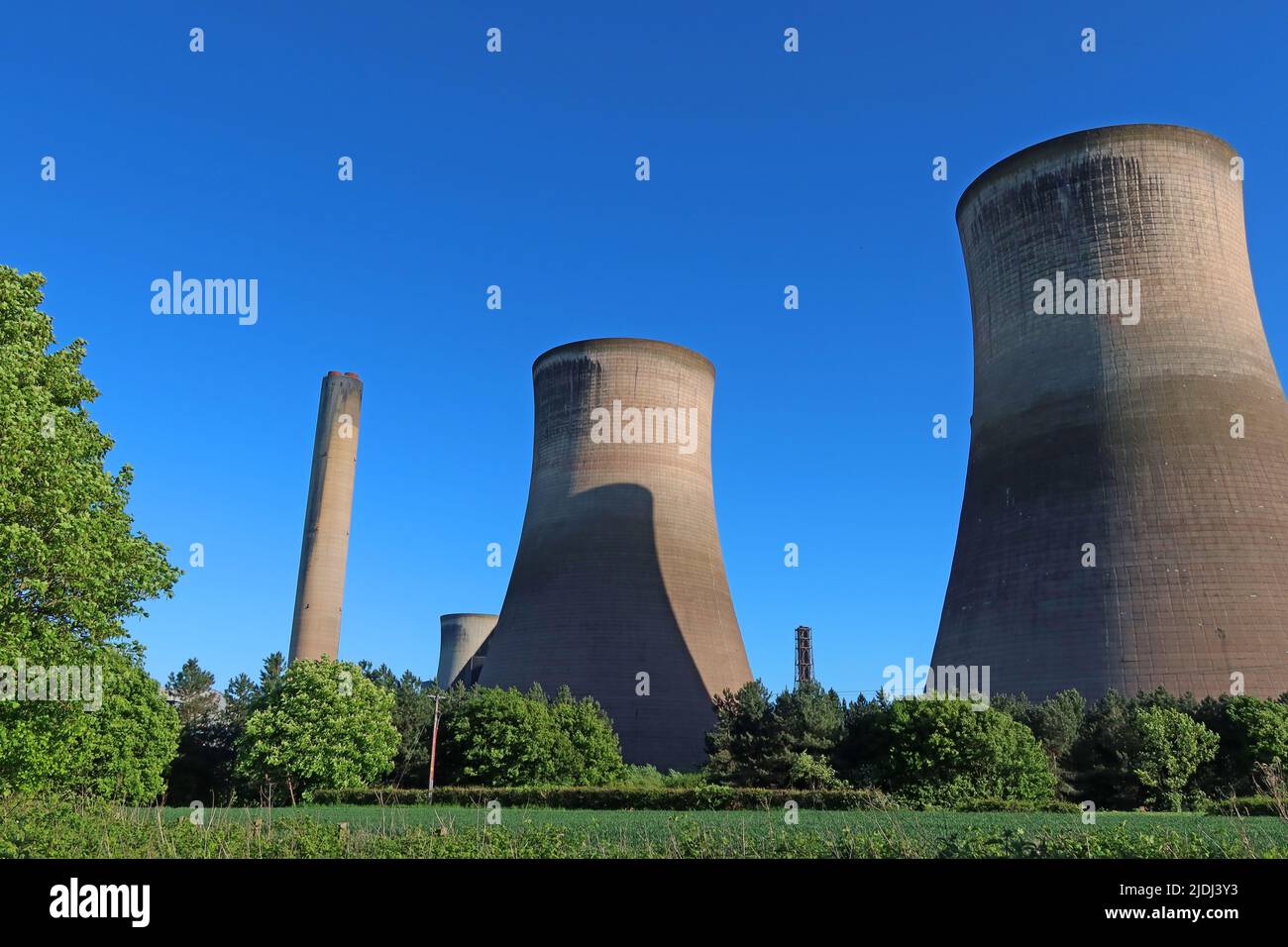 Fidlers Ferry, Kohlekraftwerk, Warrington, Coal Feured, Großbritannien Stockfoto