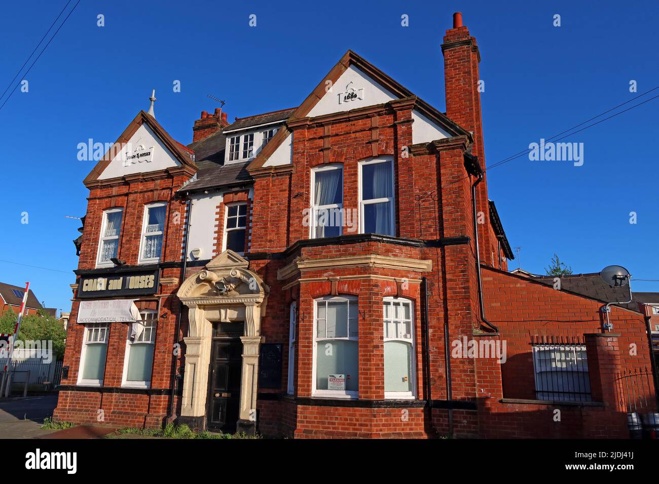The Coach and Horses Pub, 84 Old Liverpool Rd, GT Sankey, Warrington, Cheshire, England, UK, WA5 1BU Stockfoto