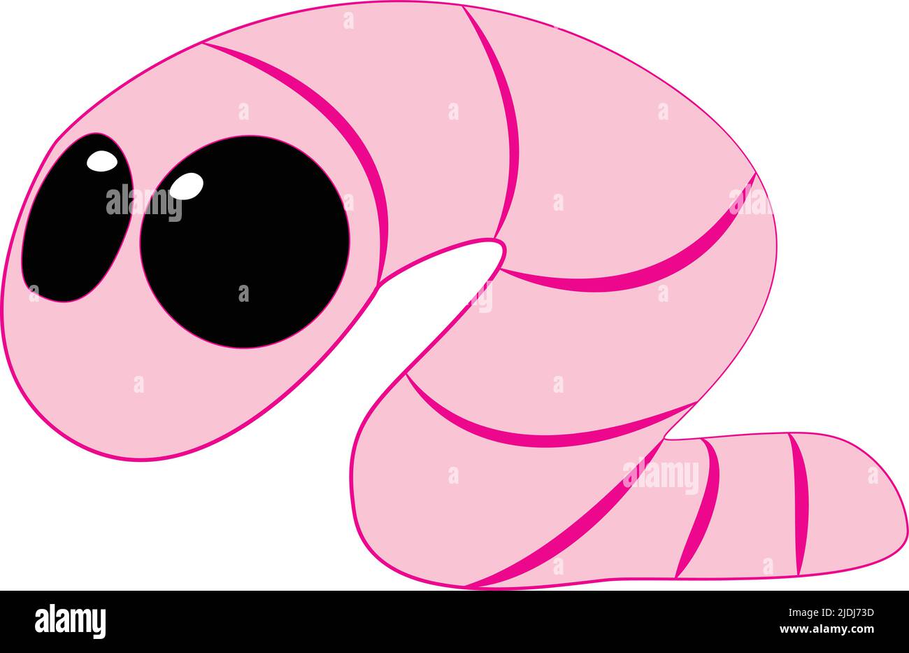 Vektordarstellung eines Regenwurms Stock Vektor