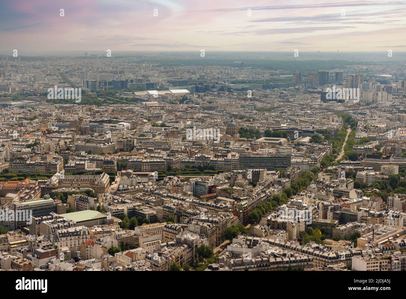 Luftaufnahme des Stadtbildes von Paris, Frankreich Stockfoto