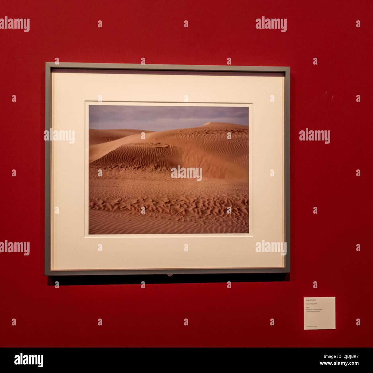 Foto „Sand Rhythm“ 1992–des Fotografen Cole Weston (1919-2003). Ausstellung im Santa Giulia Museum von Brescia, Photo Festival Brescia- Italien Stockfoto