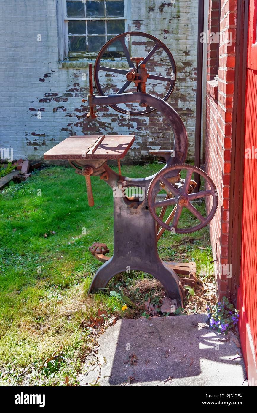 Alte technische Ausrüstung, Crane House und Museum, historisches YWCA, Orange Road in Montclair, Essex County, New Jersey, USA Stockfoto