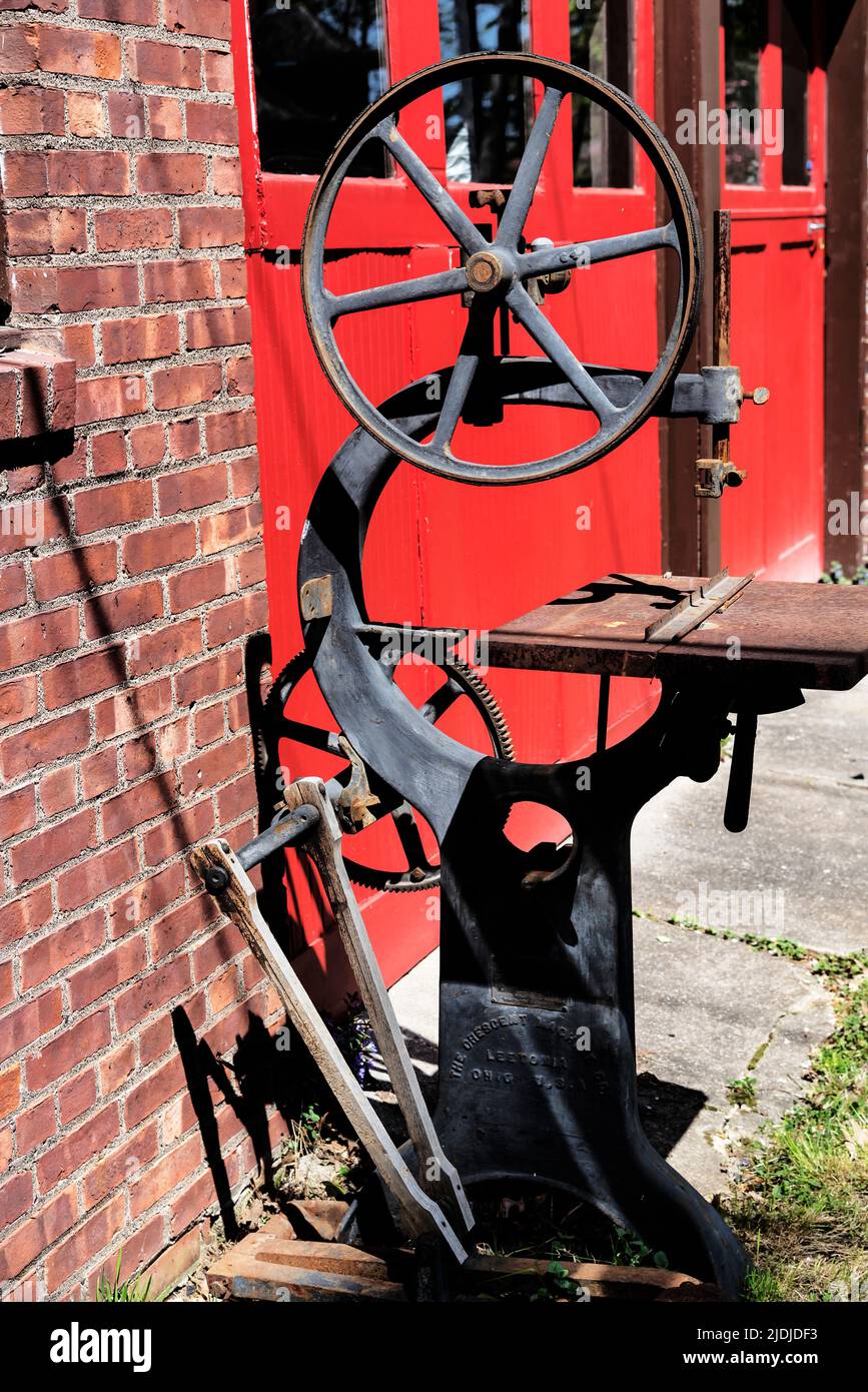 Alte technische Ausrüstung, Crane House und Museum, historisches YWCA, Orange Road in Montclair, Essex County, New Jersey, USA Stockfoto
