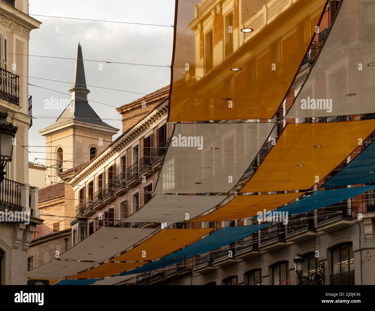 Madrid Europäische Stadt feiert die Nachbarschaft Feierlichkeiten Stockfoto