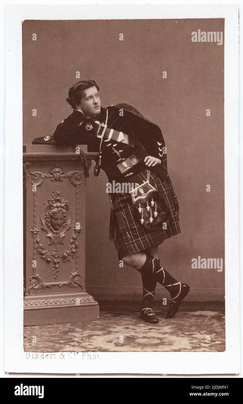 Porträt des schottischen Adligen William Douglas-Hamilton, 12. Herzog von Hamilton und 9. Herzog von Brandon (1845 - 1895), 1863. Fotografien von André-Adolphe-Eugène Disdéri (1819 - 1889). Stockfoto