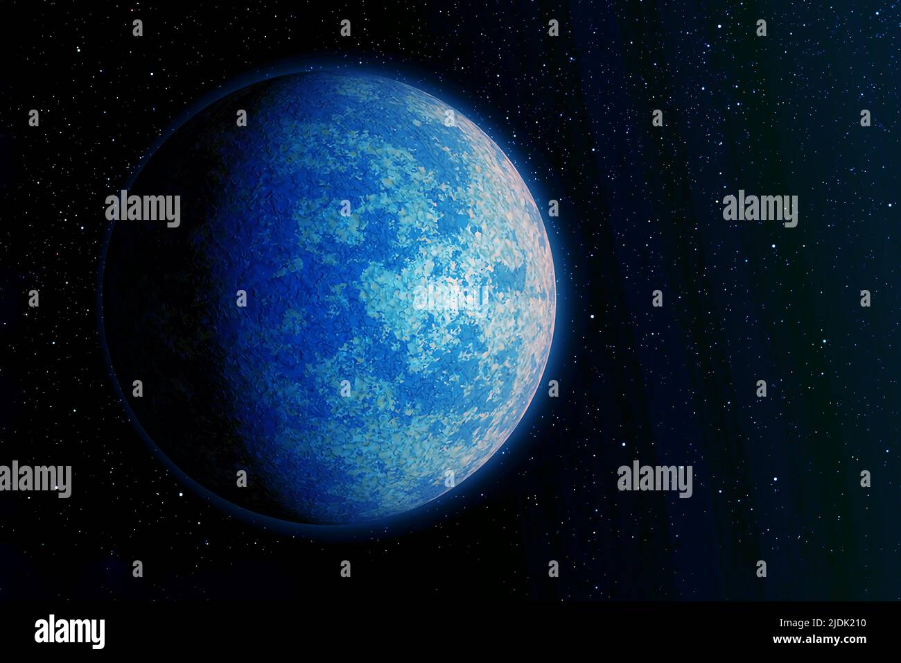 Ein Exoplanet ähnlich der Erde. Elemente dieses Bildes, die von der NASA eingerichtet wurden. Hochwertige Fotos Stockfoto