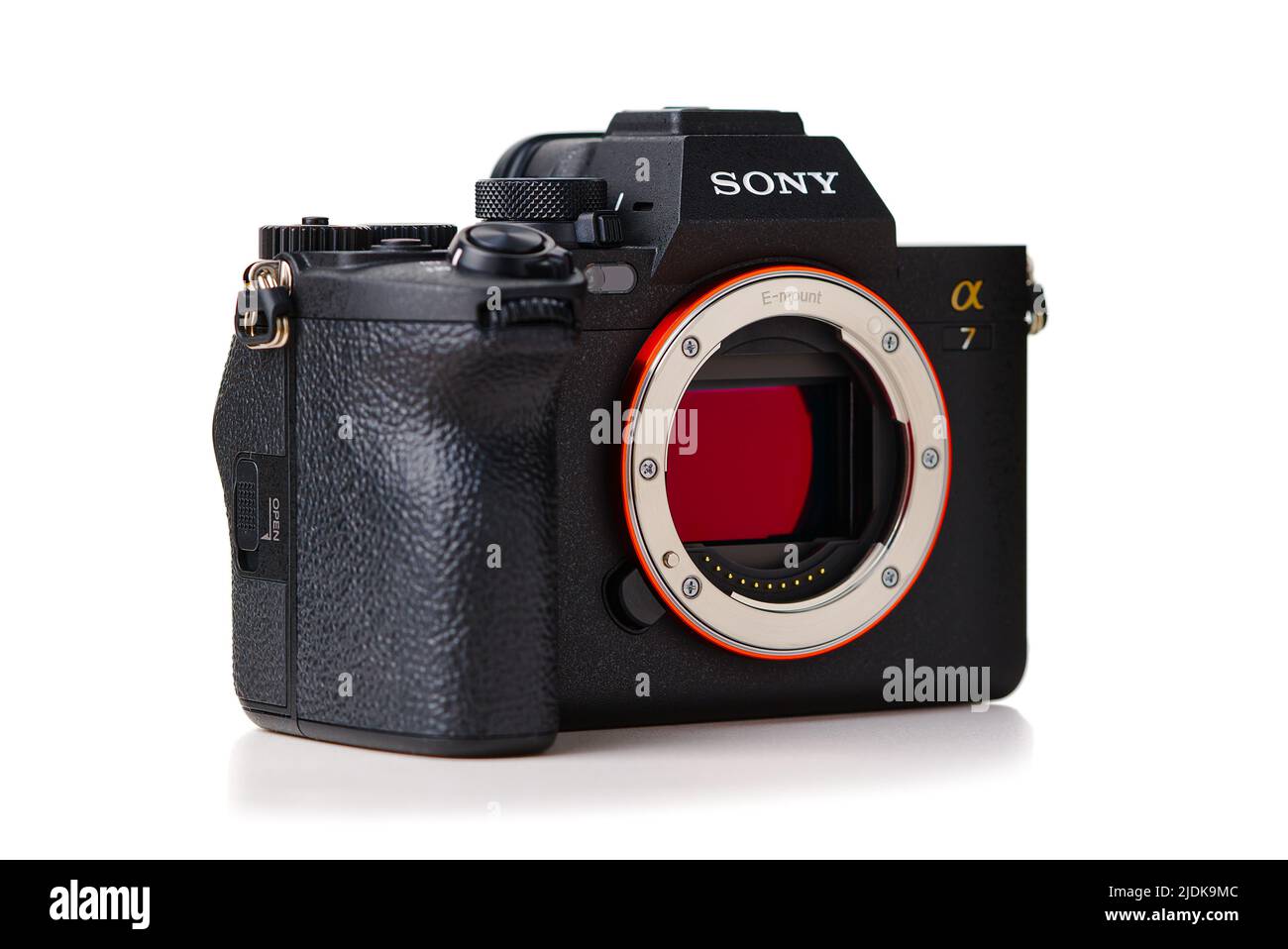 Tallinn, Estland, Mai 2022, Sony A7 MIV Fullframe spiegellose Kamera, Sony Alpha 7m4. Stockfoto