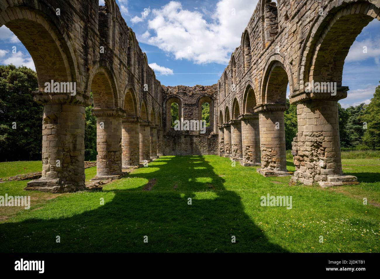 Buildwas Abbey in Shropshire, England Stockfoto
