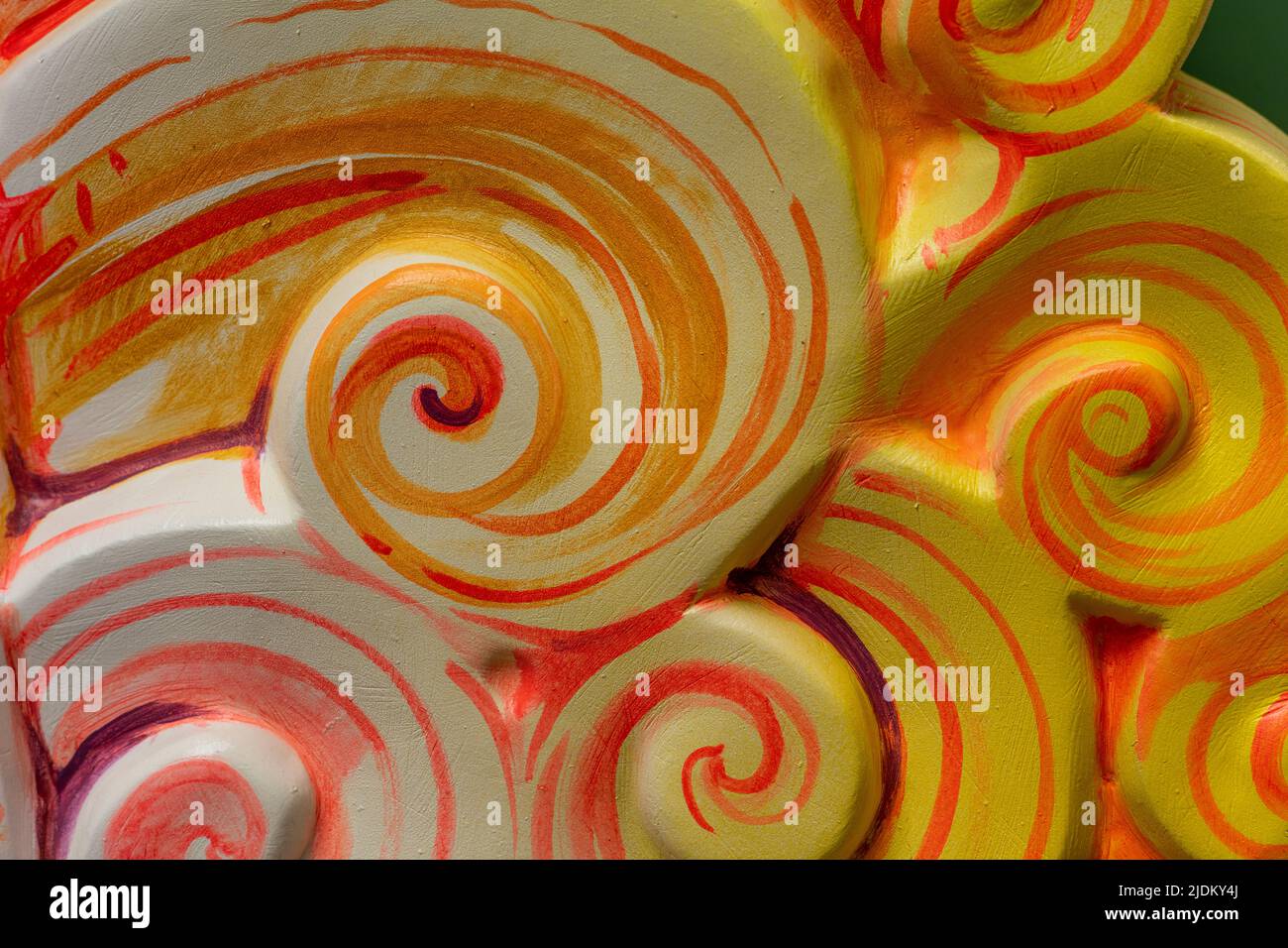 Abstrakt Orange Feuer glühende Welle Hintergrund - Stock Foto Stockfoto