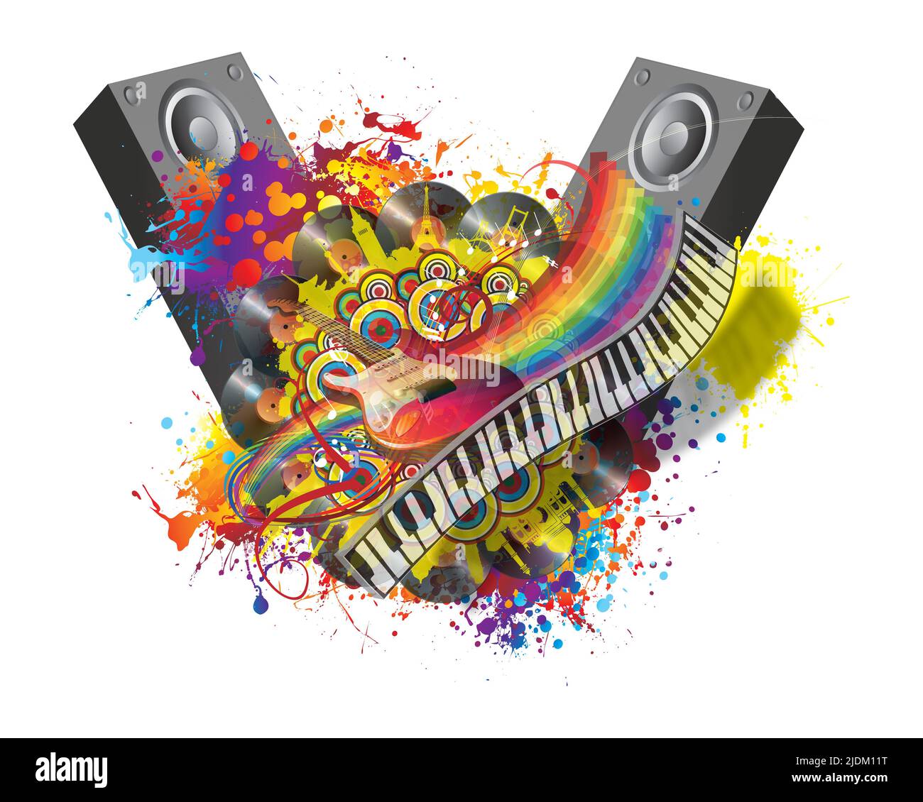 Musik in der Welt. Sei es Musik Stockfoto Musik in der Welt. Sei es Musik Stockfoto