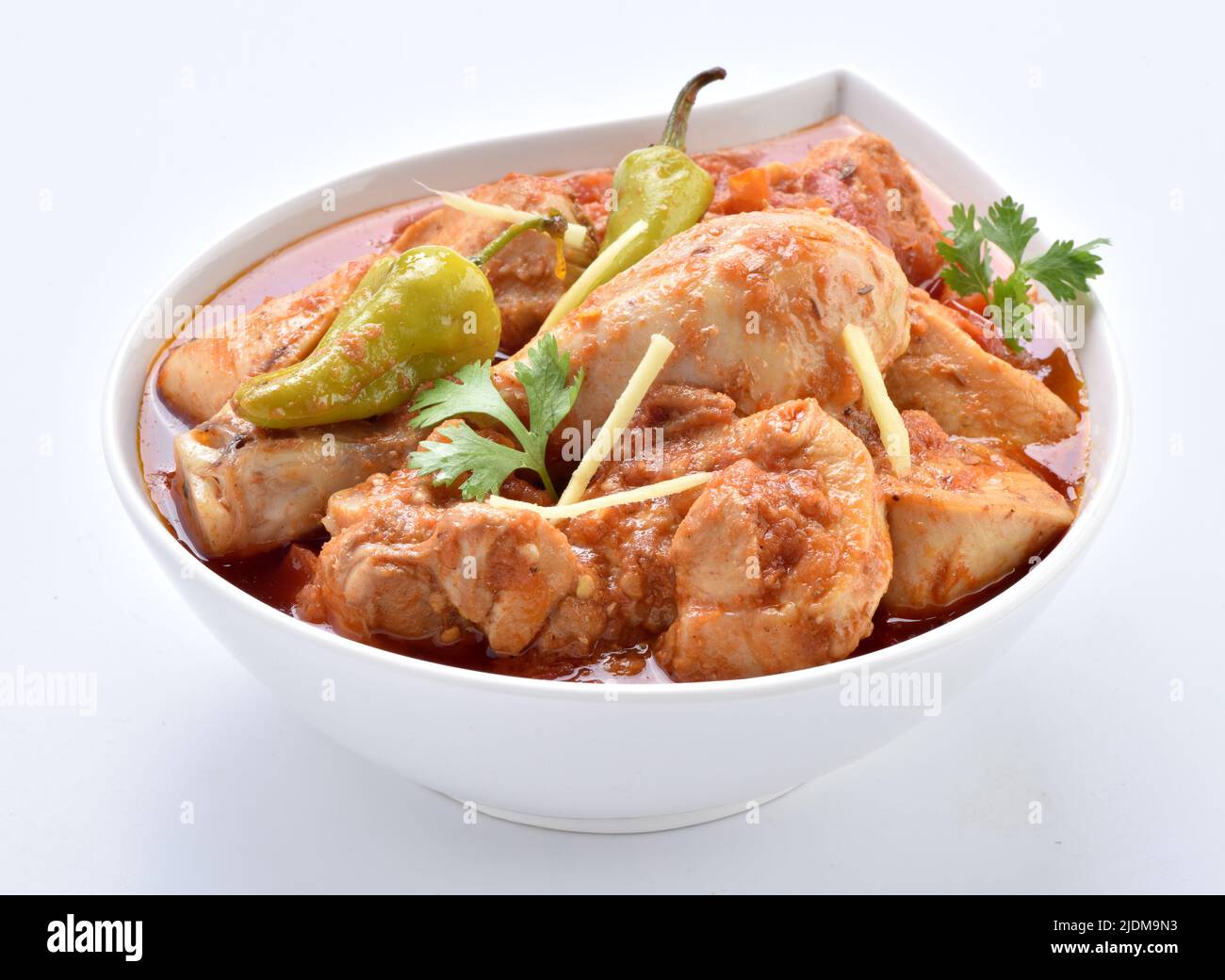 Chicken Karahi ist ein köstlicher Chicken Eintopf. Gekocht in Tomaten und Gewürzen. Stockfoto