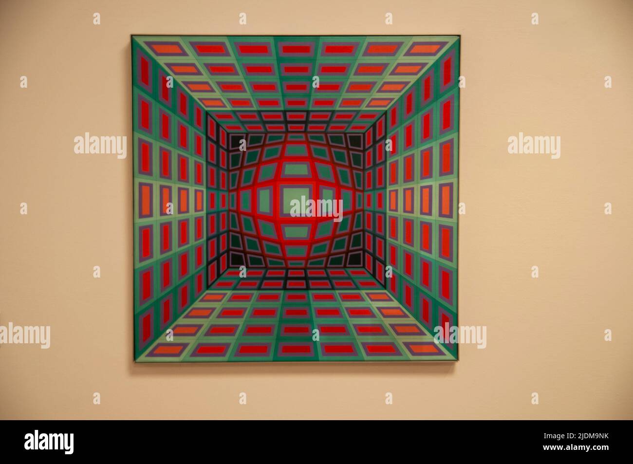 Op Art von Victor Vasarely Stockfoto
