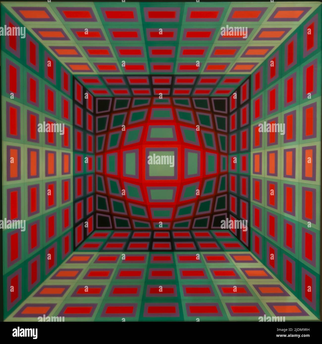 Op Art von Victor Vasarely Stockfoto