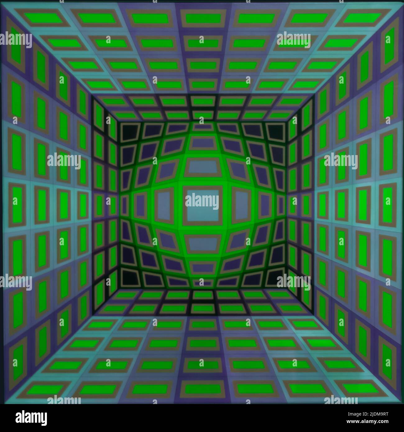 Op Art Hommage an Victor Vasarely Stockfoto