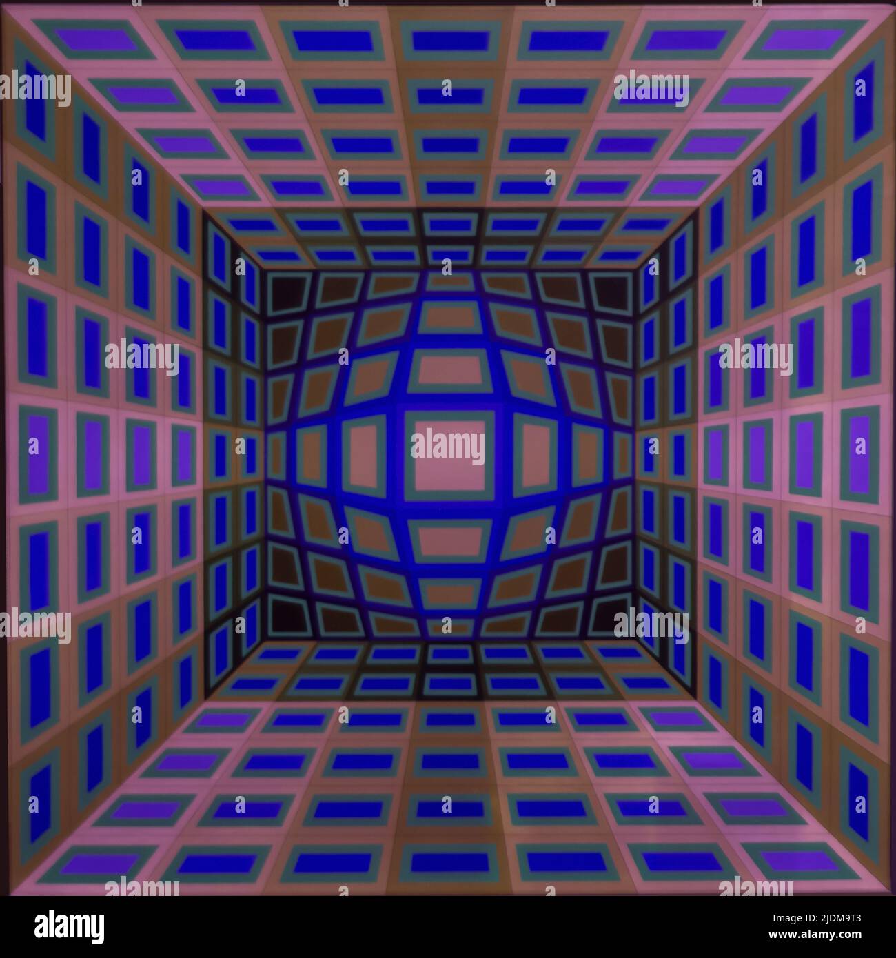 Op Art Hommage an Victor Vasarely Stockfoto