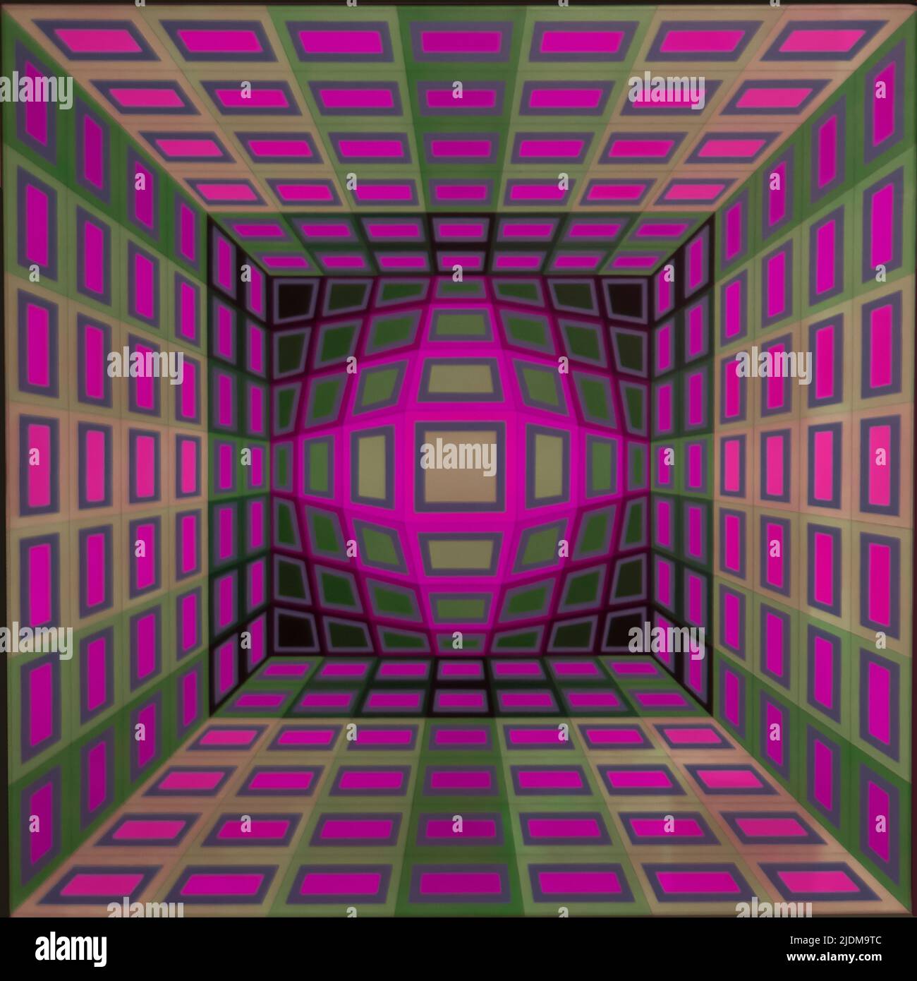 Op Art Hommage an Victor Vasarely Stockfoto