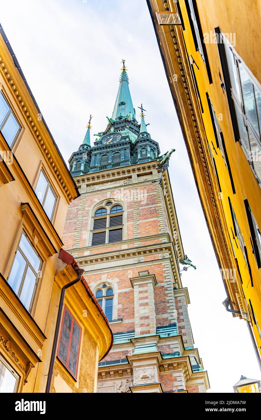 Die deutsche Kirche in Stockholm Stockfoto