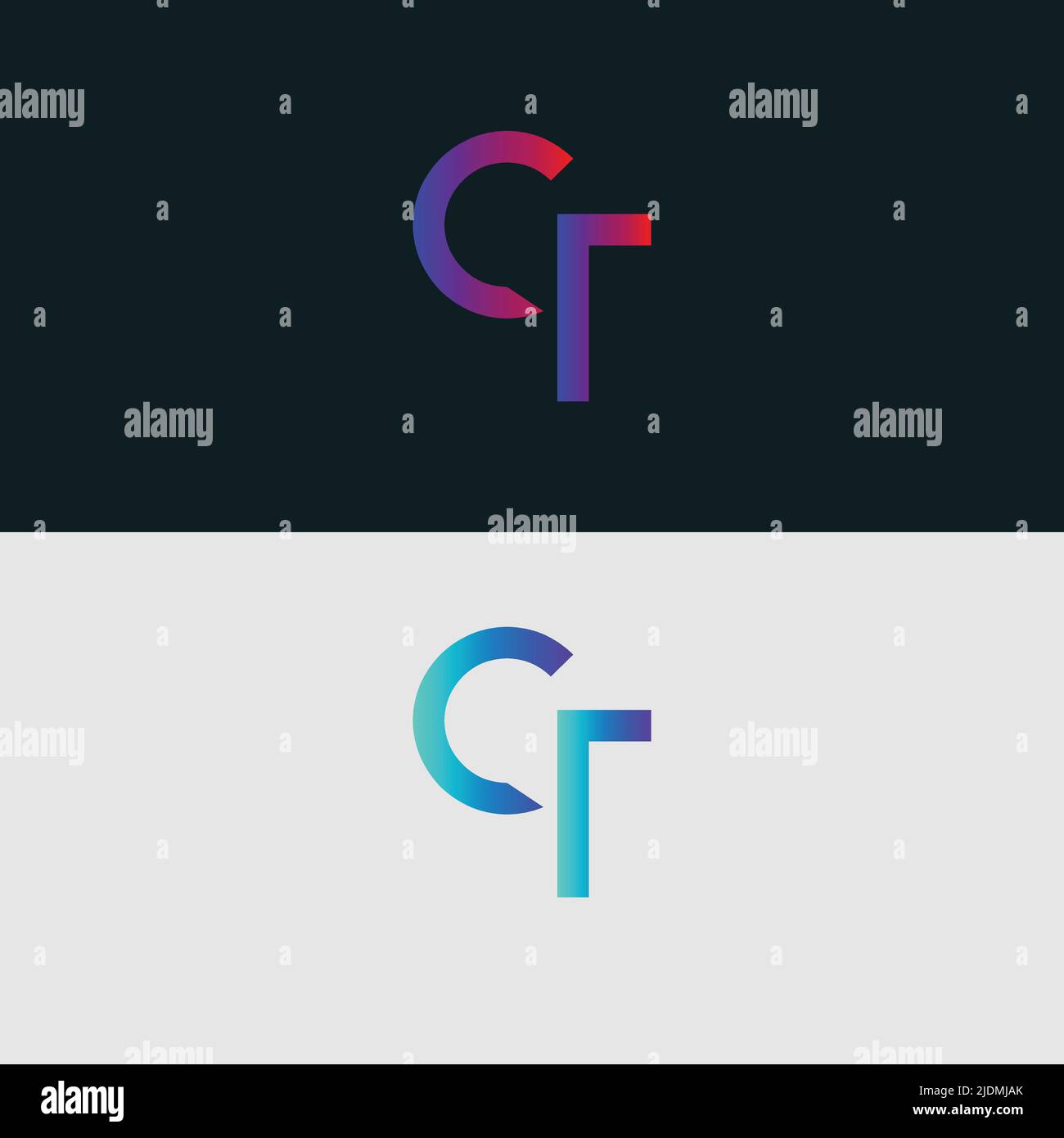 Buchstabensymbol Logo CT Stock Vektor