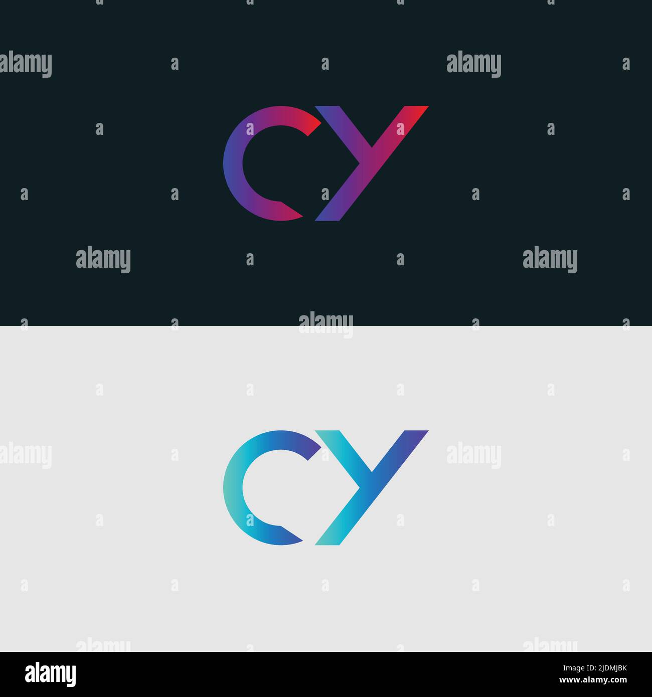 Buchstabensymbol Logo CY Stock Vektor