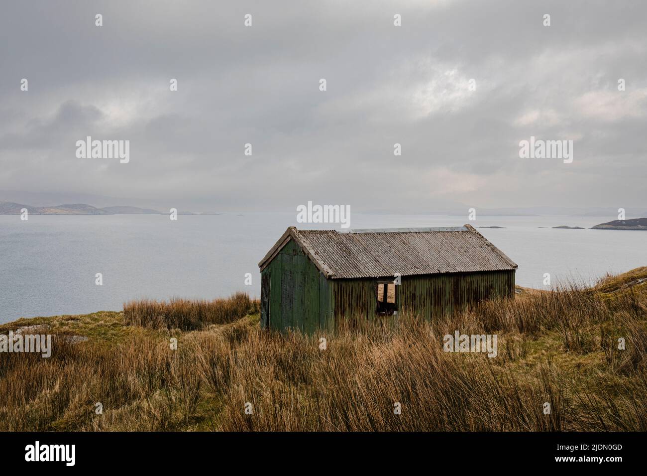 Old Bothy, Drinisiader, Harris, Äußere Hebriden, Schottland Stockfoto