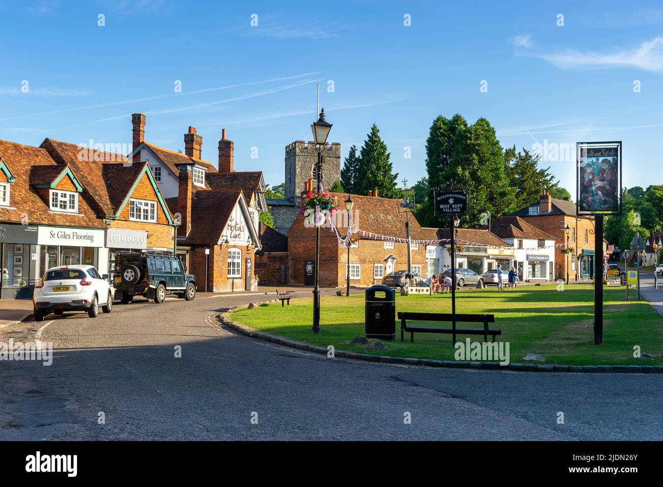 The Village Green in Chalfont St Giles, Buckinghamshire, England Stockfoto