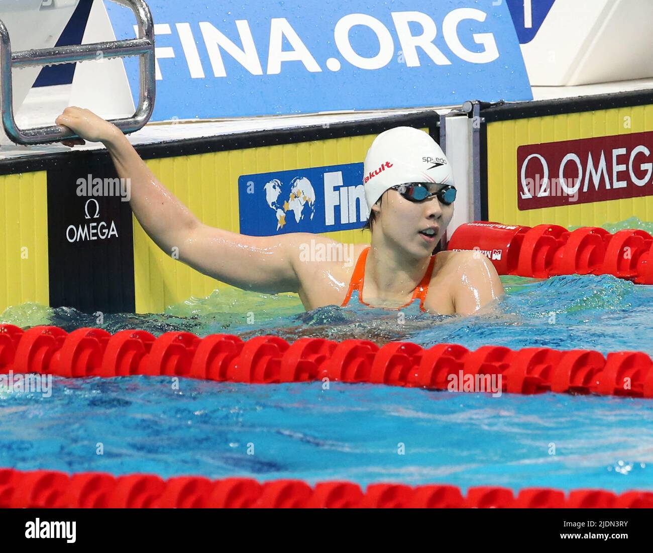 Junxuan Yang of Chine Finale 200 M Freestyle Frauen während der FINA World Championships Budapest 2022 19., Schwimmveranstaltung am 21. Juni 2022 in Budapest, Ungarn. Foto von Laurent Lairys/ABACAPRESS.COM Stockfoto