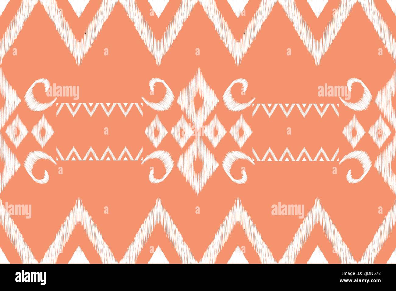 Ethnisches geometrisches Muster für Hintergrund oder Tapete. Geometrische ethnische orientalische ikat nahtlose Muster Traditionelles Design für Hintergrund, Teppich, Stockfoto