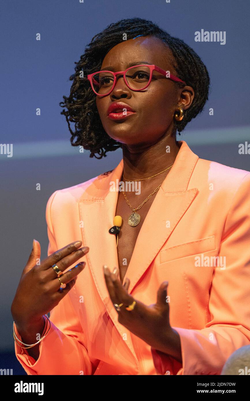 Cannes, Frankreich, 22. Juni 2022, Lupita Nyong'o (Oscar-ausgezeichnete Schauspielerin, Autorin, Regisseurin und Produzentin) besuchte das Cannes Lions Festival - International Festival of Creativity © ifnm press/ Alamy Live News Stockfoto