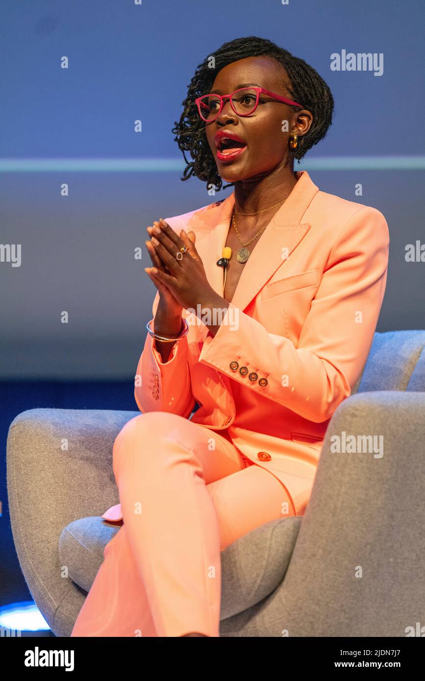 Cannes, Frankreich, 22. Juni 2022, Lupita Nyong'o (Oscar-ausgezeichnete Schauspielerin, Autorin, Regisseurin und Produzentin) besuchte das Cannes Lions Festival - International Festival of Creativity © ifnm press/ Alamy Live News Stockfoto