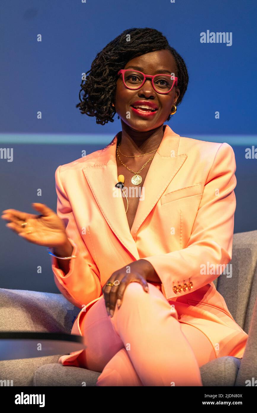 Cannes, Frankreich, 22. Juni 2022, Lupita Nyong'o (Oscar-ausgezeichnete Schauspielerin, Autorin, Regisseurin und Produzentin) besuchte das Cannes Lions Festival - International Festival of Creativity © ifnm press/ Alamy Live News Stockfoto