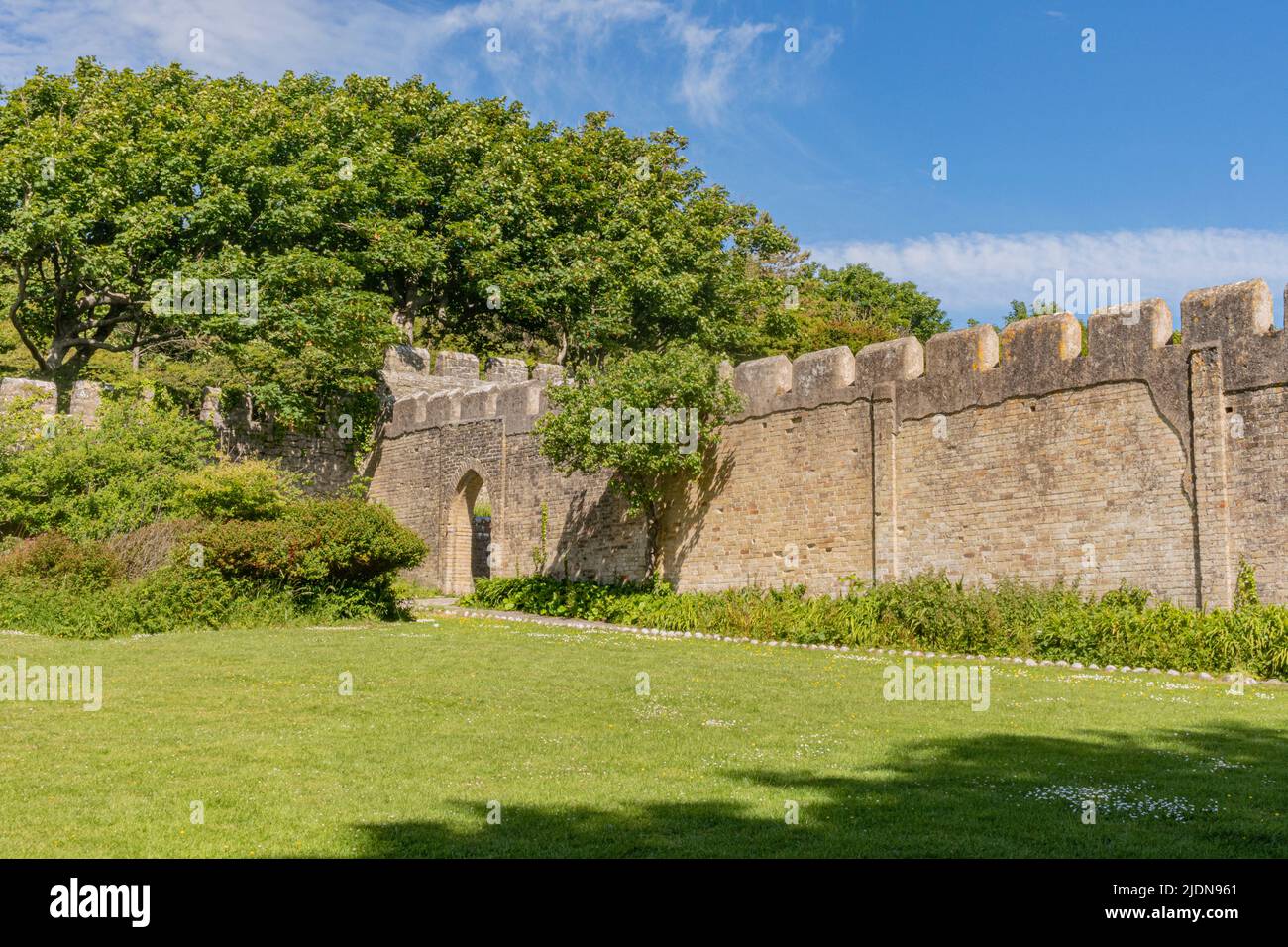 The Walled Garden im Dunraven Park, Southerndown. Bitte Kredit: Phillip Roberts Stockfoto